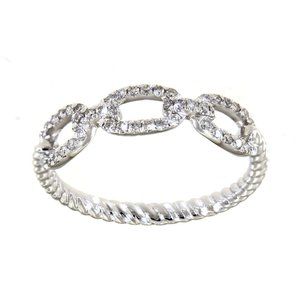 Real Diamond Full Eternity Elegant Ring White Gold